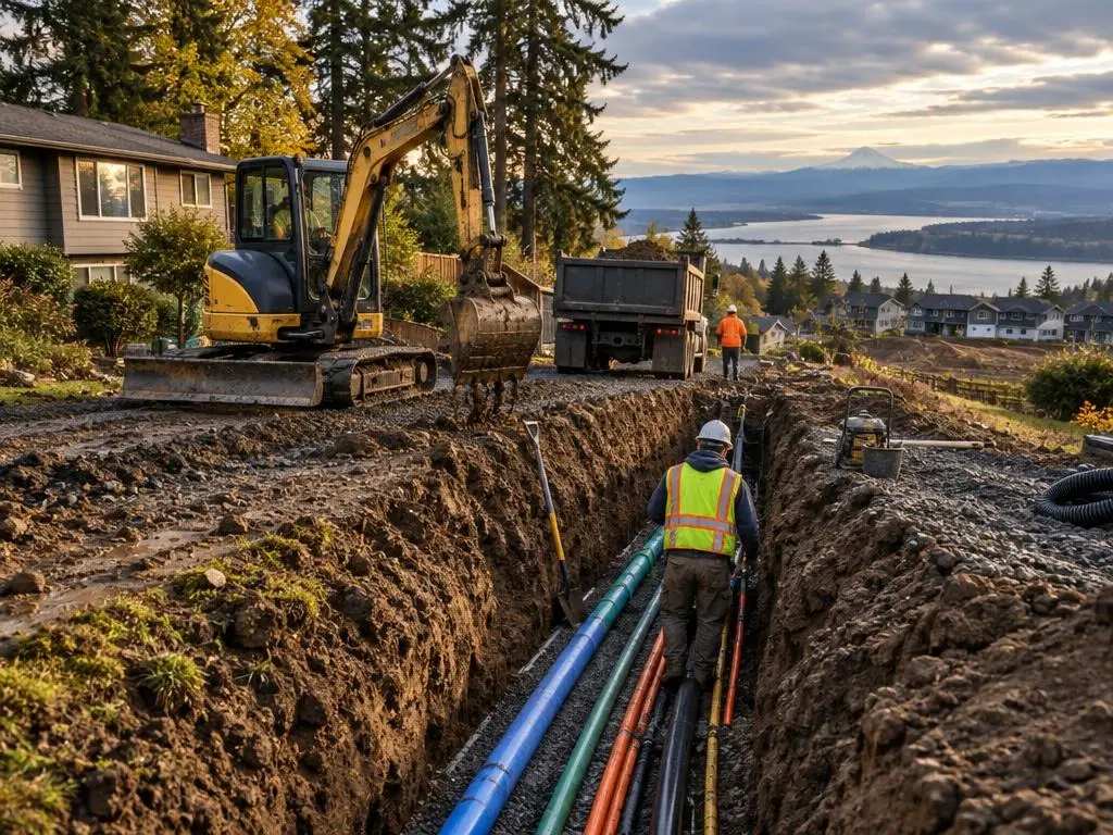 Underground Utility Trenching in Vancouver, WA